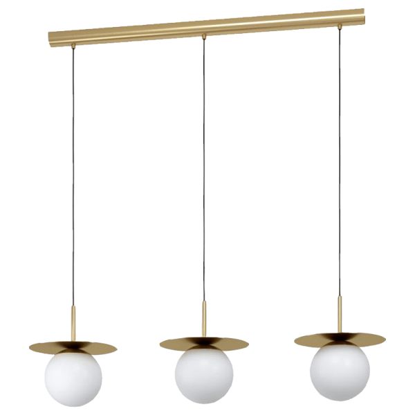 Suspension avec 3 sphères en verre Arenales