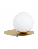 Lámpara de mesa minimalista dorada Arenales 1xE27