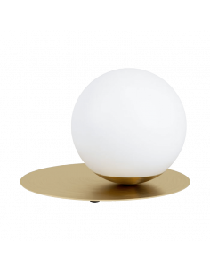 Lámpara de mesa minimalista dorada Arenales 1xE27
