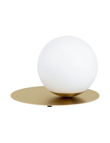 Lámpara de mesa minimalista dorada Arenales 1xE27