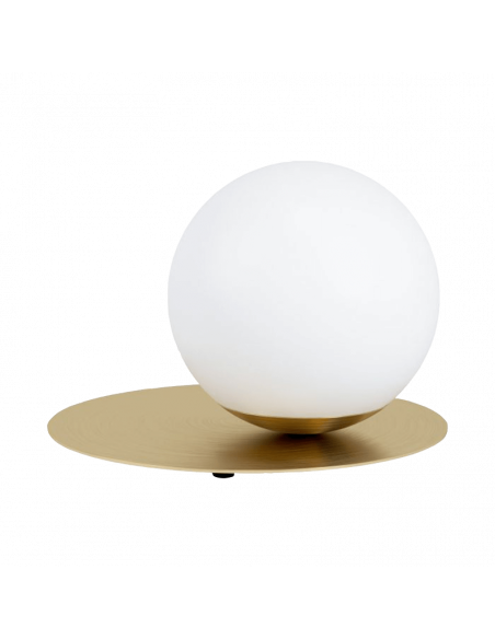 Candeeiro de mesa minimalista dourado Arenales 1xE27