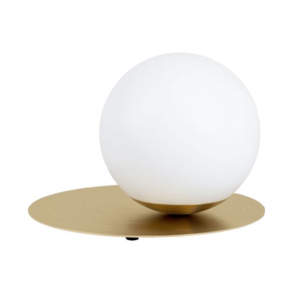 Lámpara de mesa minimalista dorada Arenales 1xE27
