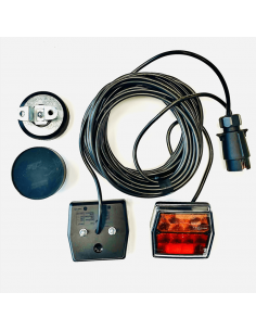 Feux arrière magnétiques à LED avec éclairage de plaque d'immatriculation 7,5 mètres de câble FT-222 T Fristom | leonleds