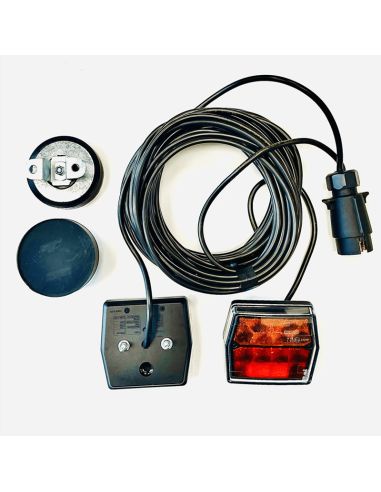 Feux arrière magnétiques à LED avec éclairage de plaque d'immatriculation 7,5 mètres de câble FT-222 T Fristom | leonleds