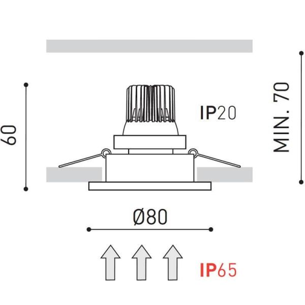 Dimensiones Baht ArkosLight | LeonLeds Iluminación