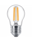 Ampoule LED sphérique G45 avec filament E27 6,5W – 60W transparent | leonleds
