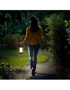 Candeeiro de mesa preto para exterior Cicero Philips 8719514443730 | leonleds 2