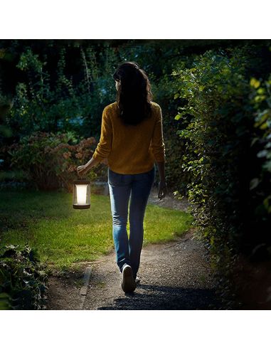 Candeeiro de mesa preto exterior Cicero