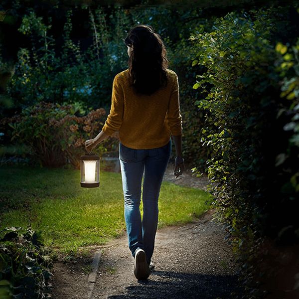 Candeeiro de mesa preto exterior Cicero