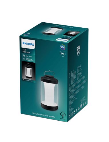 Candeeiro de mesa preto exterior Cicero