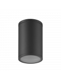 Plafón Volcano redondo exterior de 10,8 cm gris oscuro