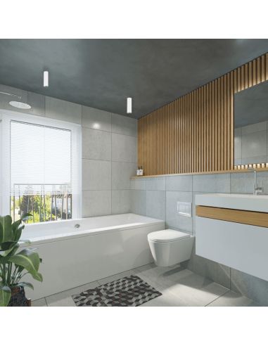 Plafonnier Look PL1 H20 rond extérieur 6 cm Ideal Lux | leonleds