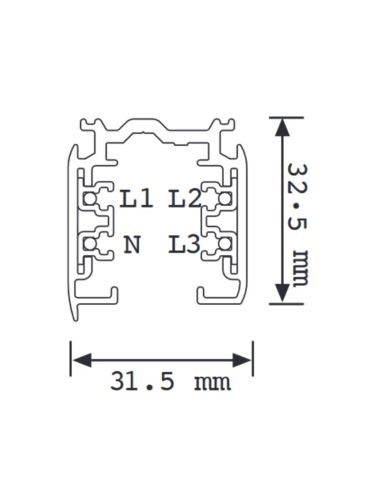 Surface de voie triphasée 1M Blanc ou Noir Mantra
