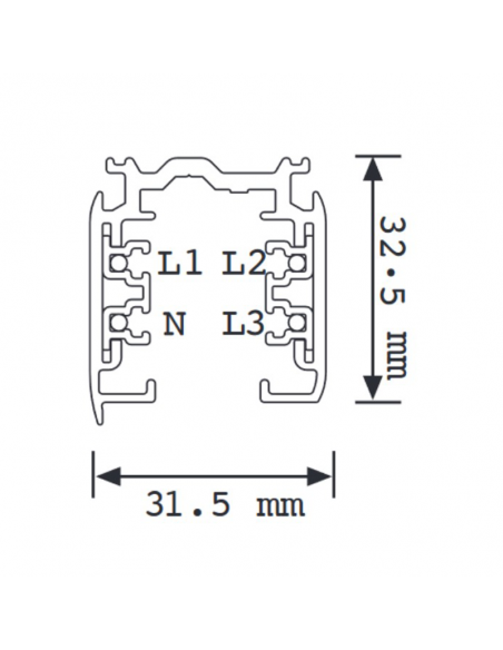 Surface de voie triphasée 1M Blanc ou Noir Mantra