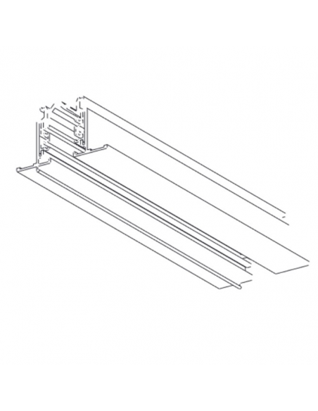 Carril Trifásico Empotrable 2M Blanco o Negro Mantra