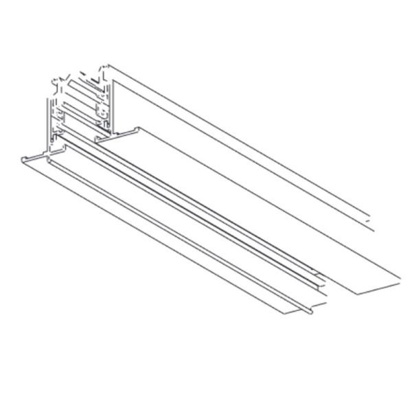 2M Blanc ou Noir Rail Triphasé Encastré Mantra