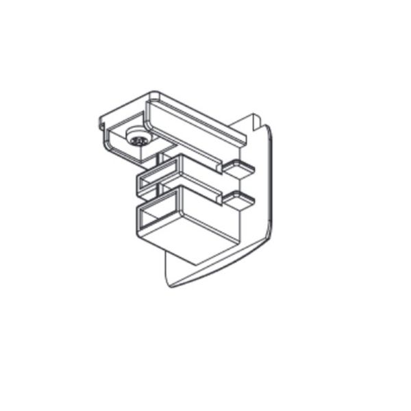Embout blanc ou noir pour rails triphasés