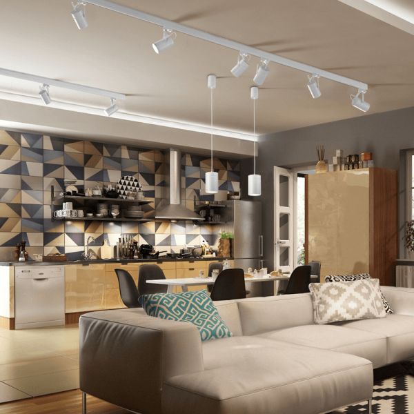 Connexion de l'alimentation dans les rails L T