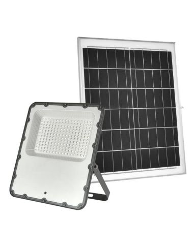 Projetor LED solar 200W com controle remoto | leonleds