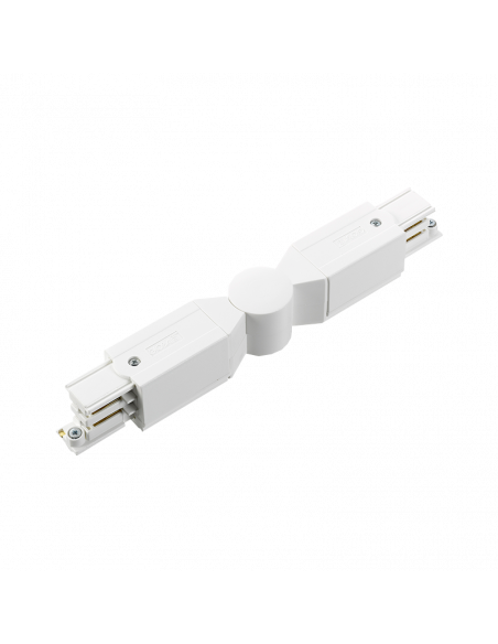 Conexión esquina ajustable carril Negro o Blanco | LeonLeds