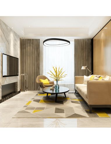 Candeeiro suspenso de metal Gemini 42cm ambiente