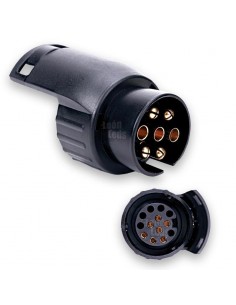 Adaptador Enchufe Remolque 13 Pin A 7 Pin Corto Doble