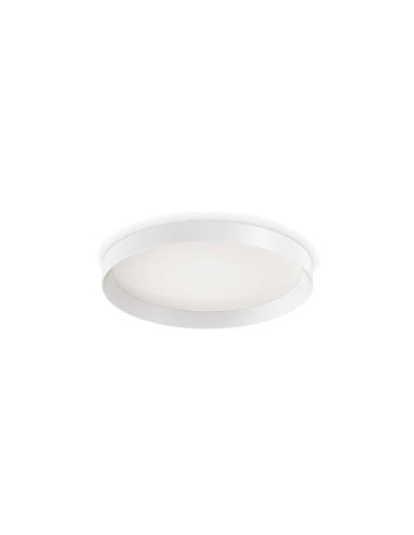 Plafon LED teto plano branco Fly 45cm