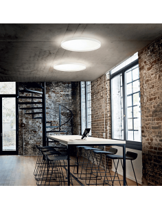 Luminária de teto LED Fly round branco D60 2