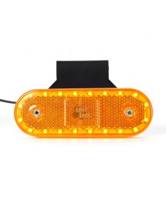 Le feu de dégagement latéral LED était blanc rouge orange avec support 535Z 12v et 24v pour camion léger de dégagement latéral | 2