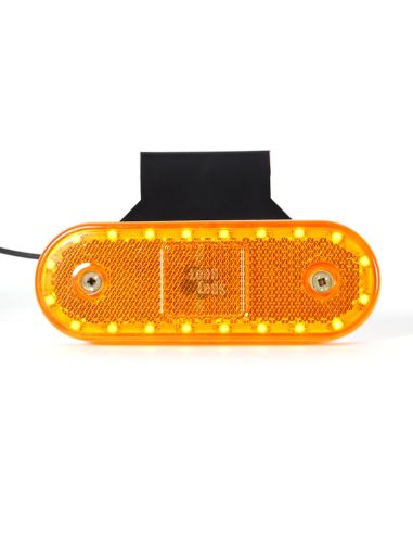 Piloto Lateral de Galibo LED Was Blanco Rojo Naranja con soporte 535Z 12v y 24v para camión piloto de galibo laterales| LeonLeds