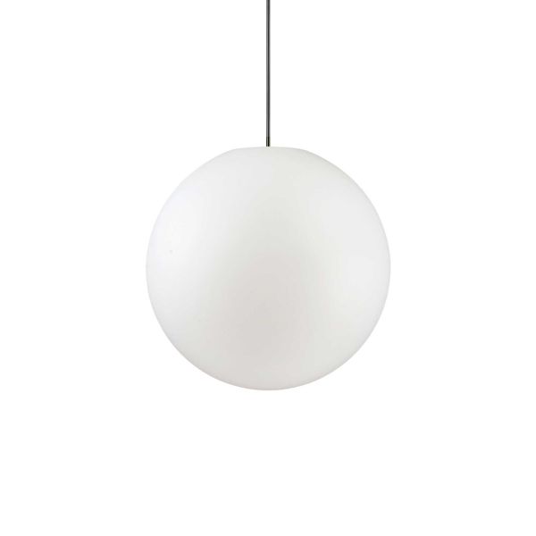 Lámpara LED colgante de exterior blanca Sole mediana