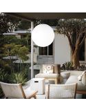 Lámpara LED colgante de exterior blanca Sole ambiente