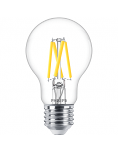 Ampoule à filament DEL à intensité variable A60 Équivalent 40 W - DEL classique 3,4 W à intensité variable Philips | leonleds 2