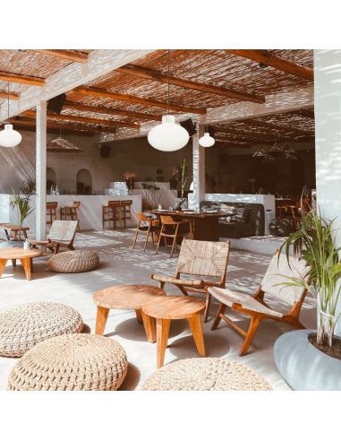 Suspension d'extérieur Clio avec cadre en aluminium blanc ambiant