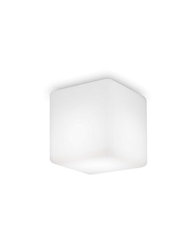 Plafonnier carré blanc Luna