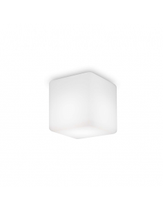 Plafonnier carré blanc Luna