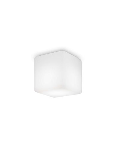 Plafonnier carré blanc Luna