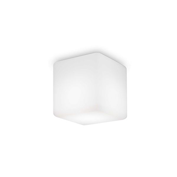 Plafón de techo cuadrado blanco Luna