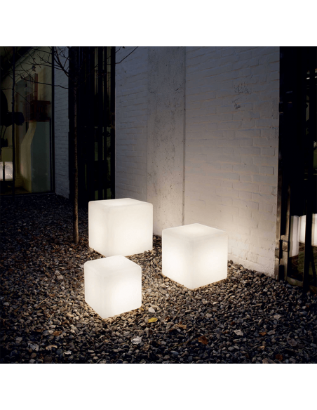 Luminária de chão em forma de cubo Ambient Luna