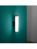 Aplique LED exterior Etere antracita ambiente