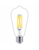 Lâmpada LED Edison ST64 Regulável 5.9W - 60W WarmGlow Filamento Regulável Philips 8719514323919 | leonleds