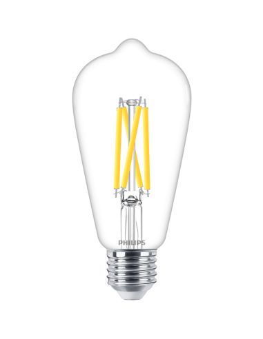 Bombilla LED Edison ST64 Regulable 5.9W - 60W WarmGlow Dimmable Filamento Philips 8719514323919 | LeonLeds