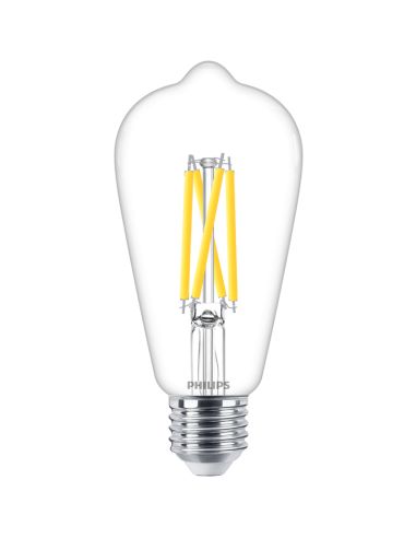 Lâmpada LED Edison ST64 Regulável 5.9W - 60W WarmGlow Filamento Regulável Philips 8719514323919 | leonleds
