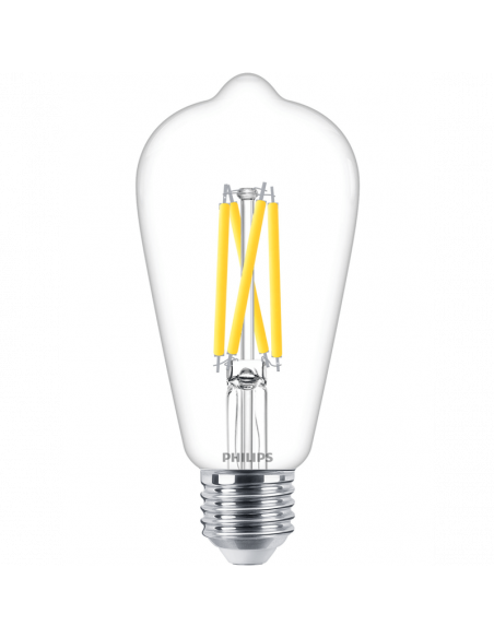 Bombilla LED Edison ST64 Regulable 5.9W - 60W WarmGlow Dimmable Filamento Philips 8719514323919 | LeonLeds