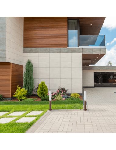 Balise de pied d'extérieur Etere café anthracite