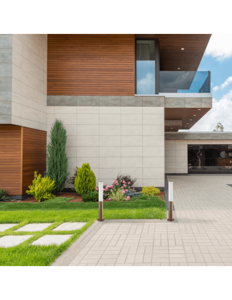 Balise de pied d'extérieur Etere café anthracite