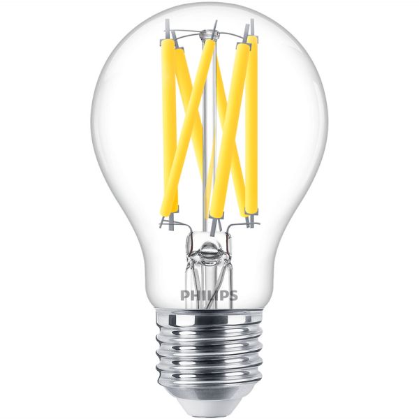 Bombilla LED Regulable E27 de filamento A60 Equivalente a 100W - 10,5W LED Classic Dimmable Philips | LeonLeds