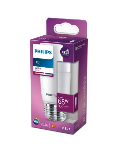 Caja Bombilla LED T38 con rosca E27 68W - 9,5W Luz Cálida 3000K 8718699771379 | LeonLeds