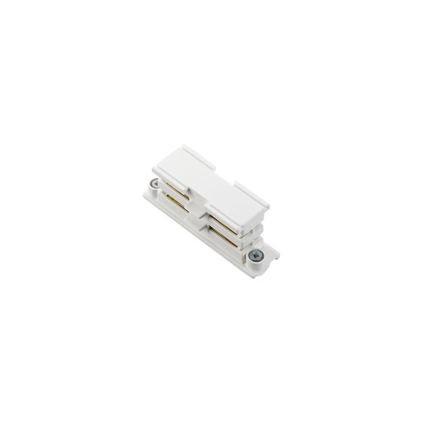 Conector intermedio recto Carril Trifásico Negro o Blanco | LeonLeds