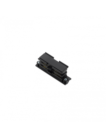 Conector intermedio recto Carril Trifásico Negro o Blanco | LeonLeds